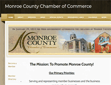 Tablet Screenshot of monroecountyohiochamber.com